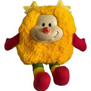 Vintage 1983 Rainbow Brite Spark Yellow Sprite Plush Doll Rubber Face Hallmark